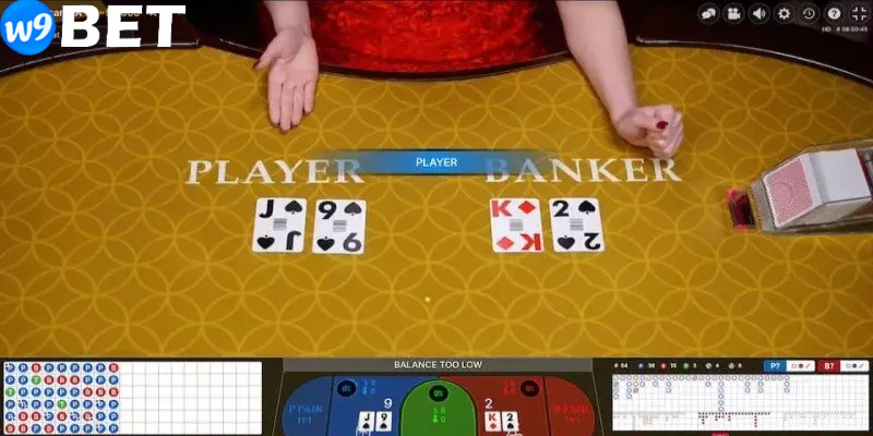 Game thủ biết được phương pháp tính điểm chuẩn của Baccarat tại W9bet